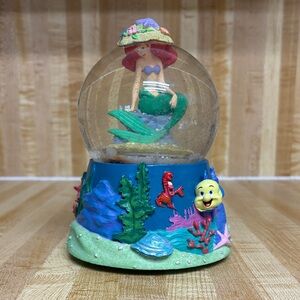 Disney Mermaid Snow Globe with Blue and Green Base